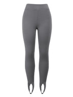 Ribbed Mid Waist Leggings - Leggings by Trendsi | Available at Handbags Specialist Headquarter