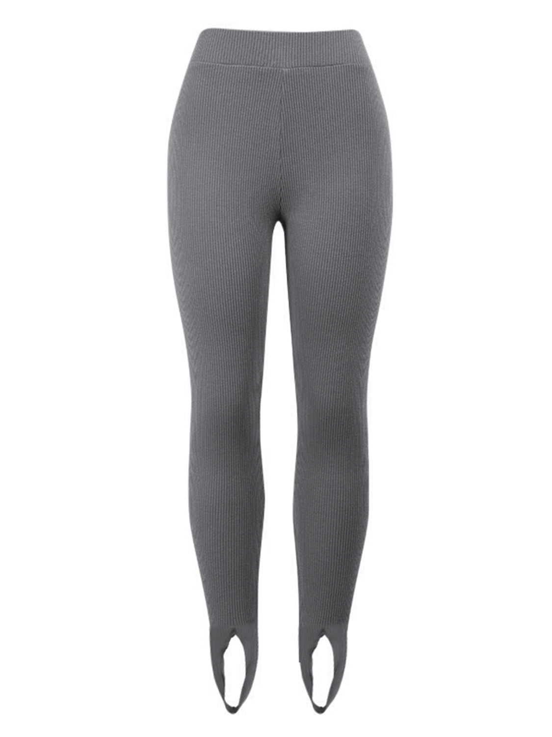 Ribbed Mid Waist Leggings - Leggings by Trendsi | Available at Handbags Specialist Headquarter