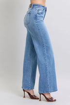 Judy Blue Full Size Wide Leg Jeans with Pockets - Women / Jeans & Denim by Trendsi | Available at Handbags Specialist Headquarter