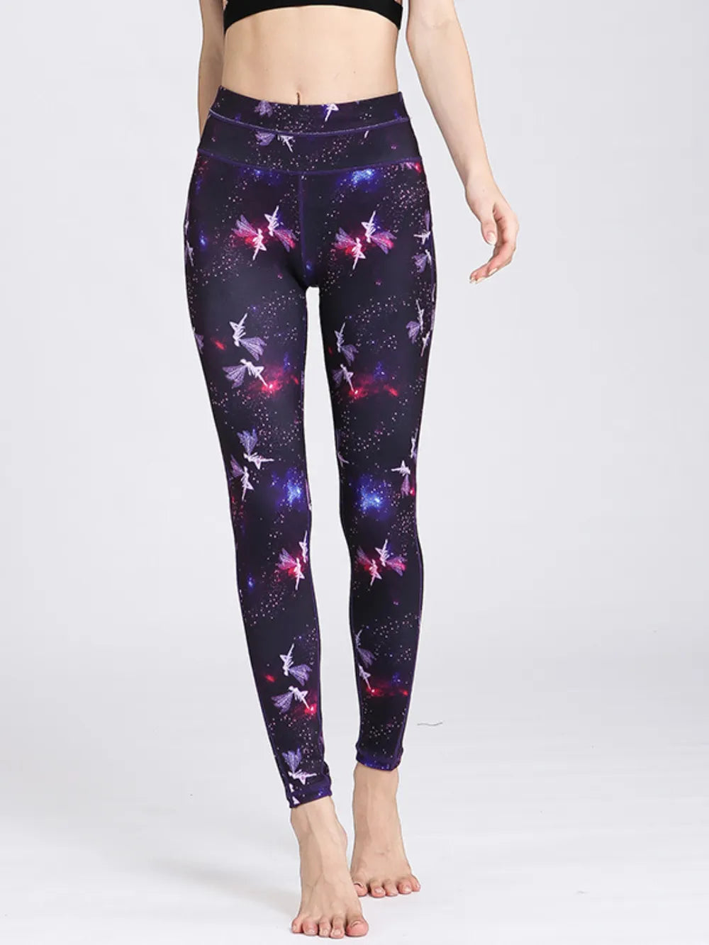 Printed Active High Waist Leggings - Leggings by Trendsi | Available at Handbags Specialist Headquarter