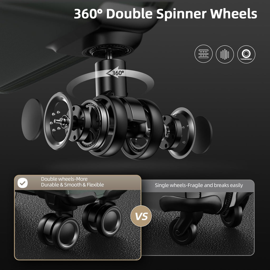 SHOWKOO Armygreen 3-Piece Expandable Luggage Set - Luggage Travel Bags by Handbags Specialist Headquarter | Available at Handbags Specialist Headquarter