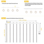 Minetom 300 LED Dimmable Fairy Curtain Lights - Decor by Handbags Specialist Headquarter | Available at Handbags Specialist Headquarter