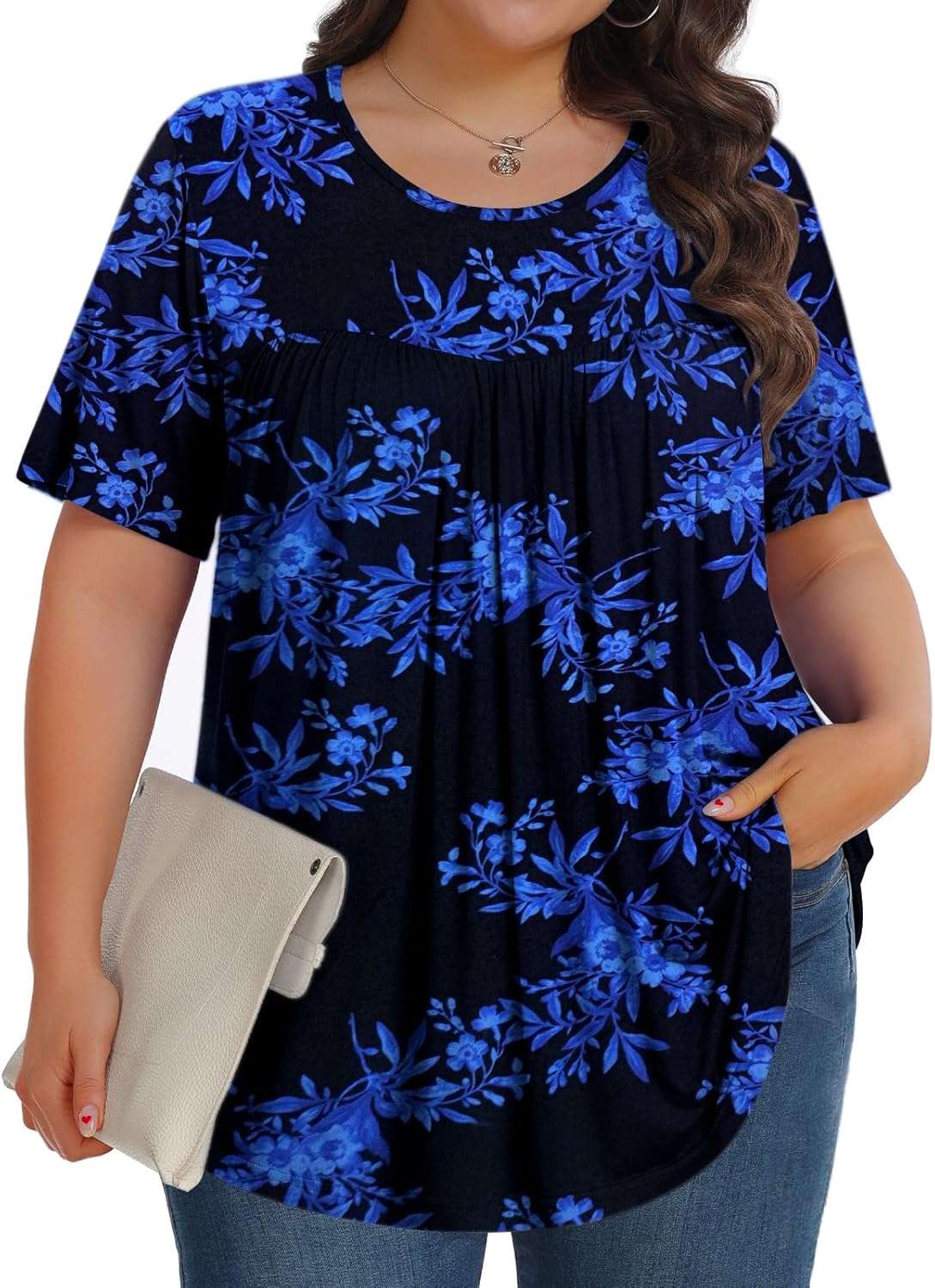 SoftTunic-Plus Crew SS - Tops by Handbags Specialist Headquarter | Available at Handbags Specialist Headquarter