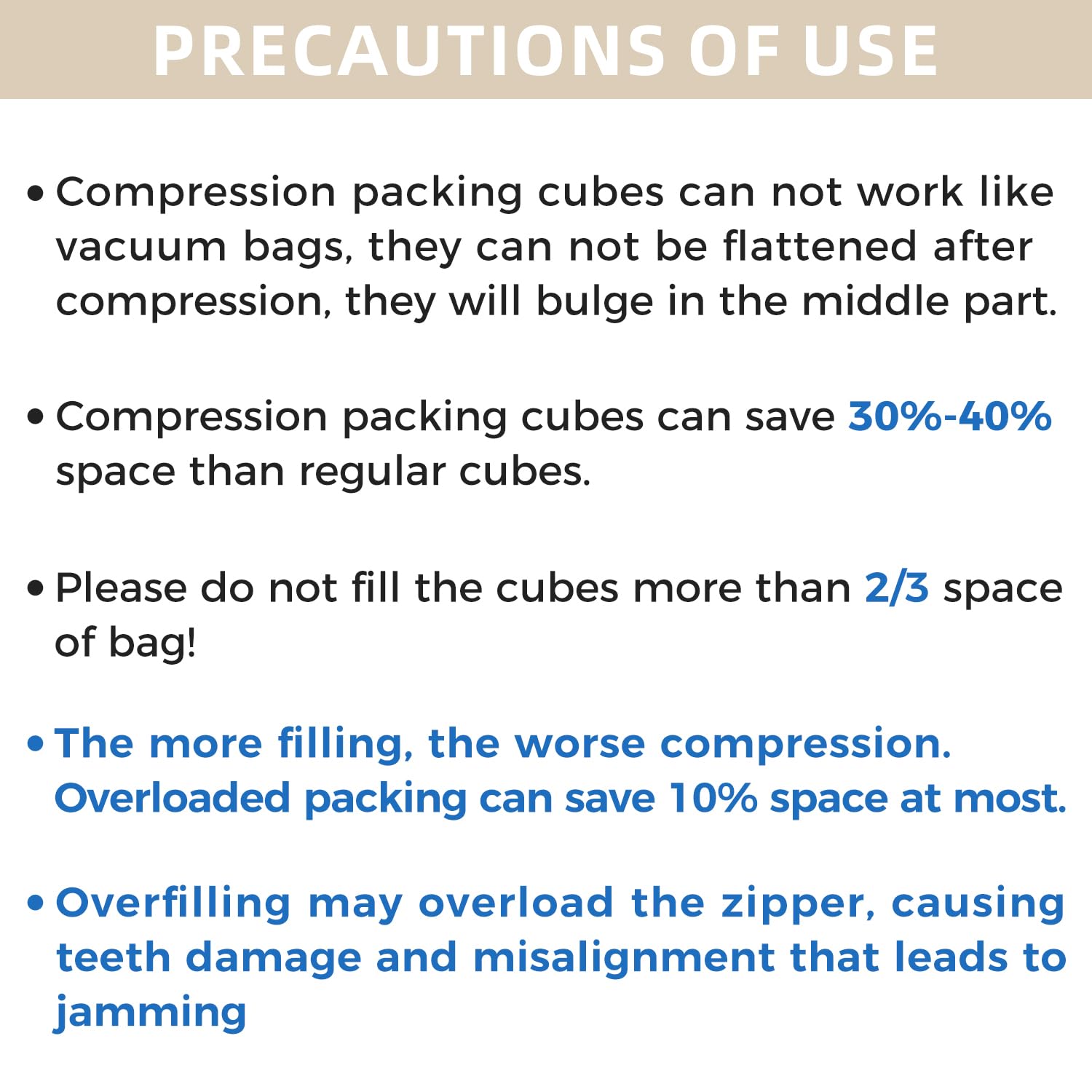 BAGAIL Expandable Travel Compression Cubes Set -  by Handbags Specialist Headquarter | Available at Handbags Specialist Headquarter