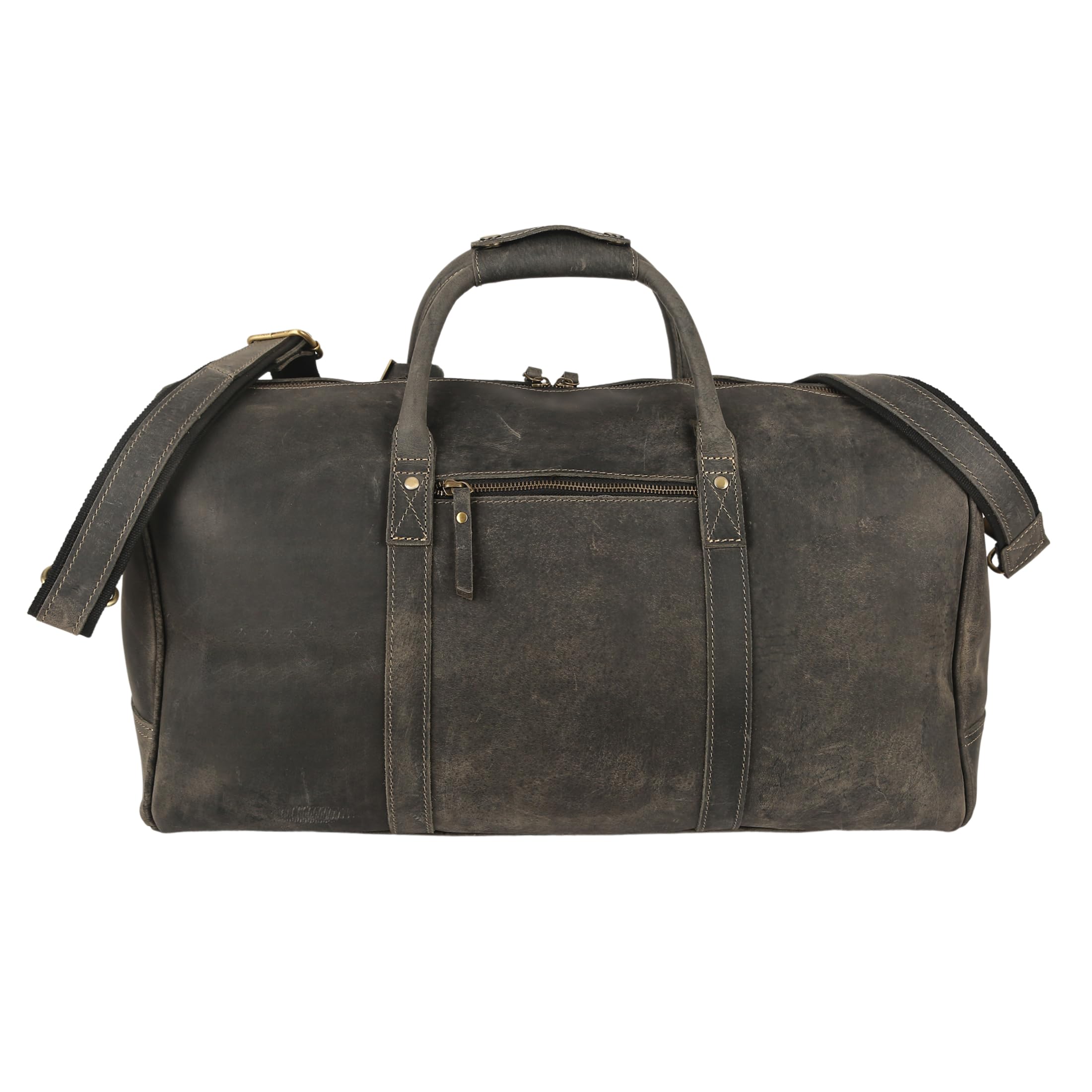 Leather Travel Duffle Bag Cabin Friendly Carry-On