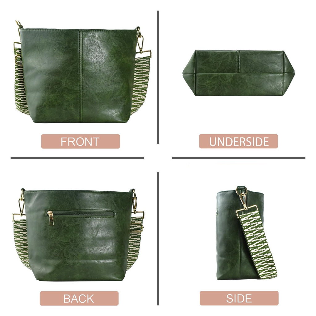 ChicHobo Vegan Leather Crossbody Bag with Strap -  by Handbags Specialist Headquarter | Available at Handbags Specialist Headquarter