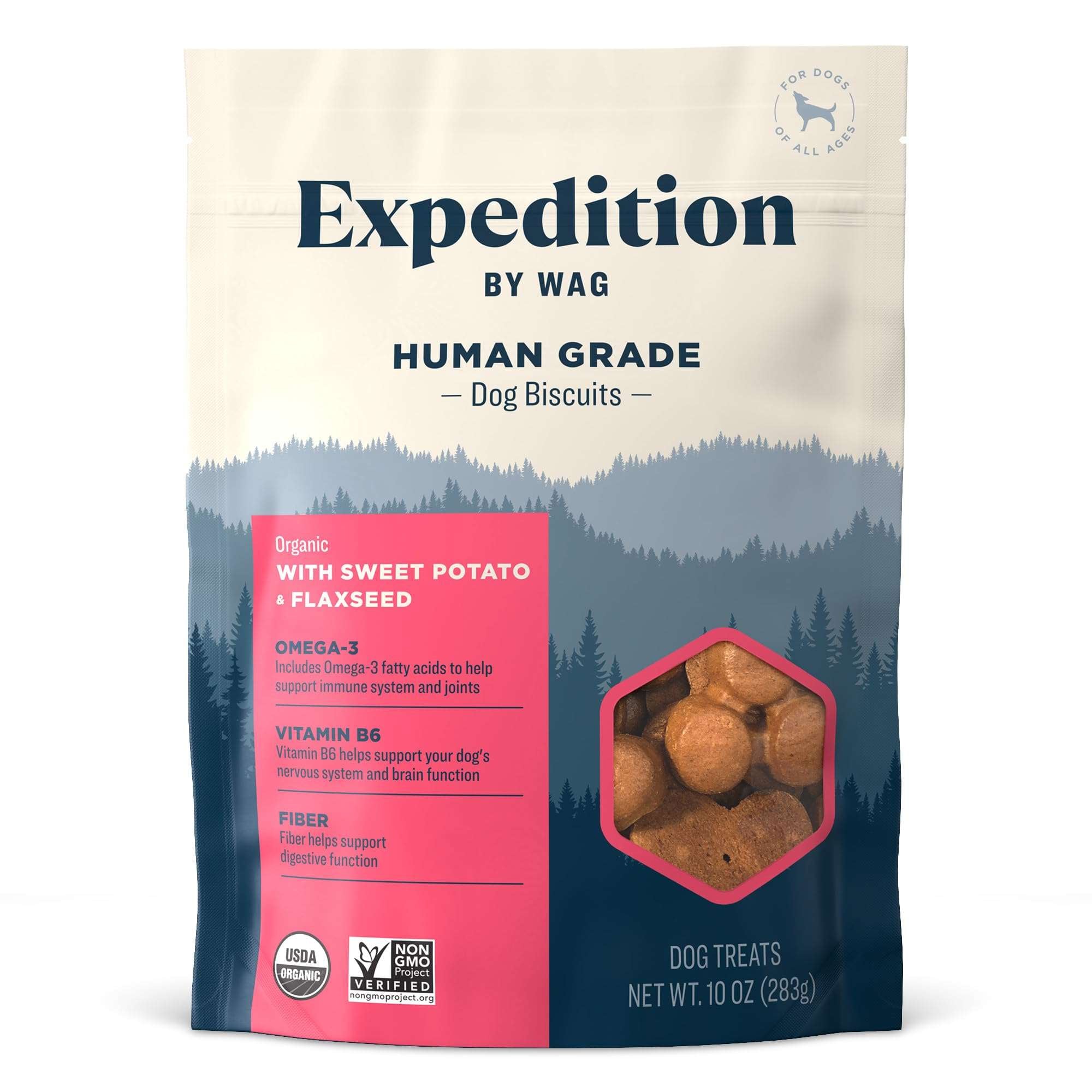 Wag Expedition Pumpkin Chia Dog Treats, Organic Biscuits - Pet Supplies by Handbags Specialist Headquarter | Available at Handbags Specialist Headquarter