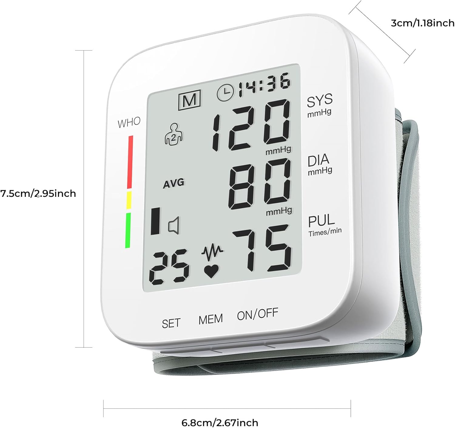 MMIZOO Auto BP Monitor with Large LCD Display - Health & Household by Handbags Specialist Headquarter | Available at Handbags Specialist Headquarter