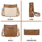 AUYOCO Chic Vegan Leather Crossbody Bag with Strap -  by Handbags Specialist Headquarter | Available at Handbags Specialist Headquarter