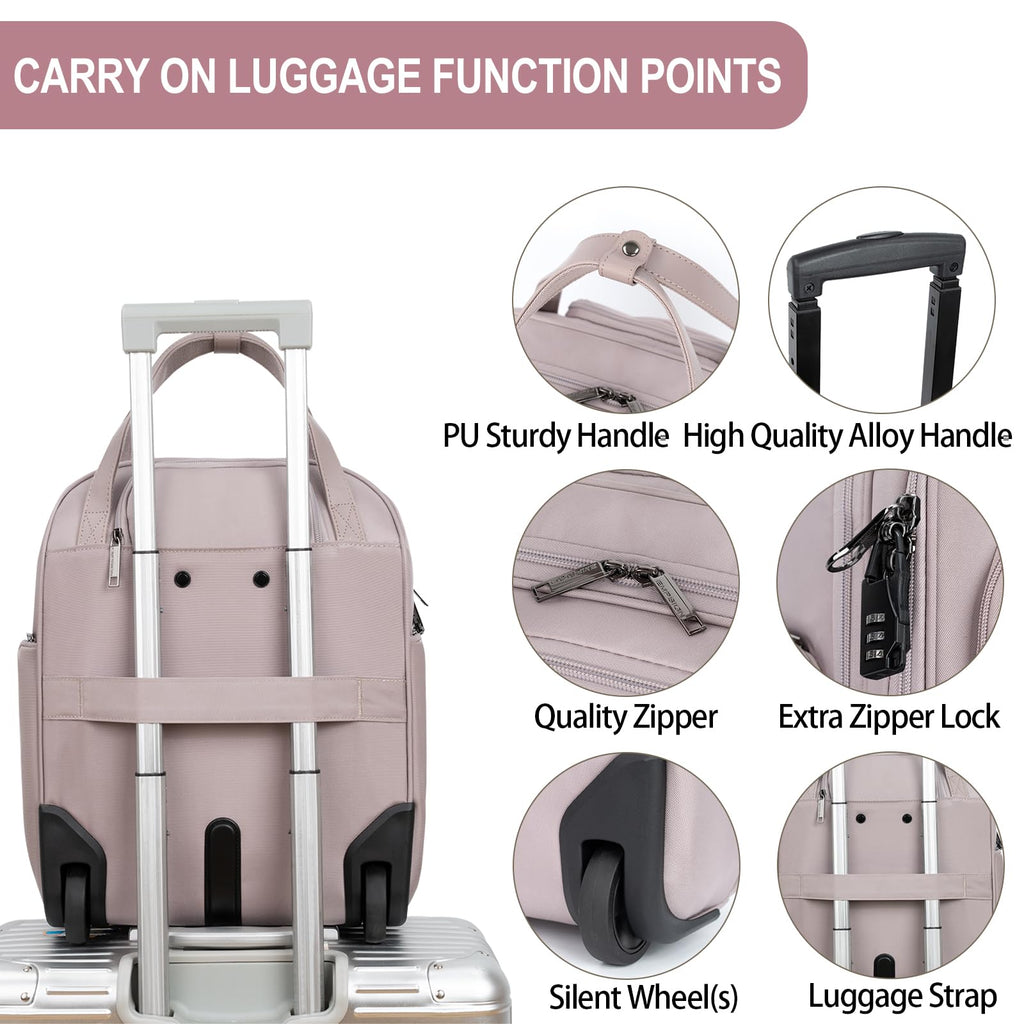 EMPSIGN 16 Wheeled Underseat Travel Bag -  by Handbags Specialist Headquarter | Available at Handbags Specialist Headquarter