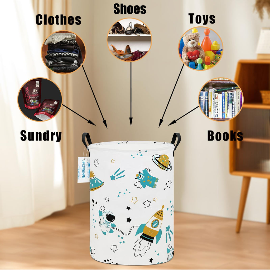 Collapsible Canvas Hamper by LANGYASHAN - Laundry Baskets by Handbags Specialist Headquarter | Available at Handbags Specialist Headquarter