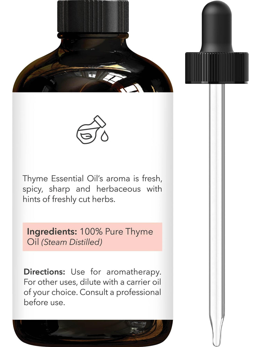 Brooklyn Botany Thyme Oil 4oz - Pure Aromatherapy
