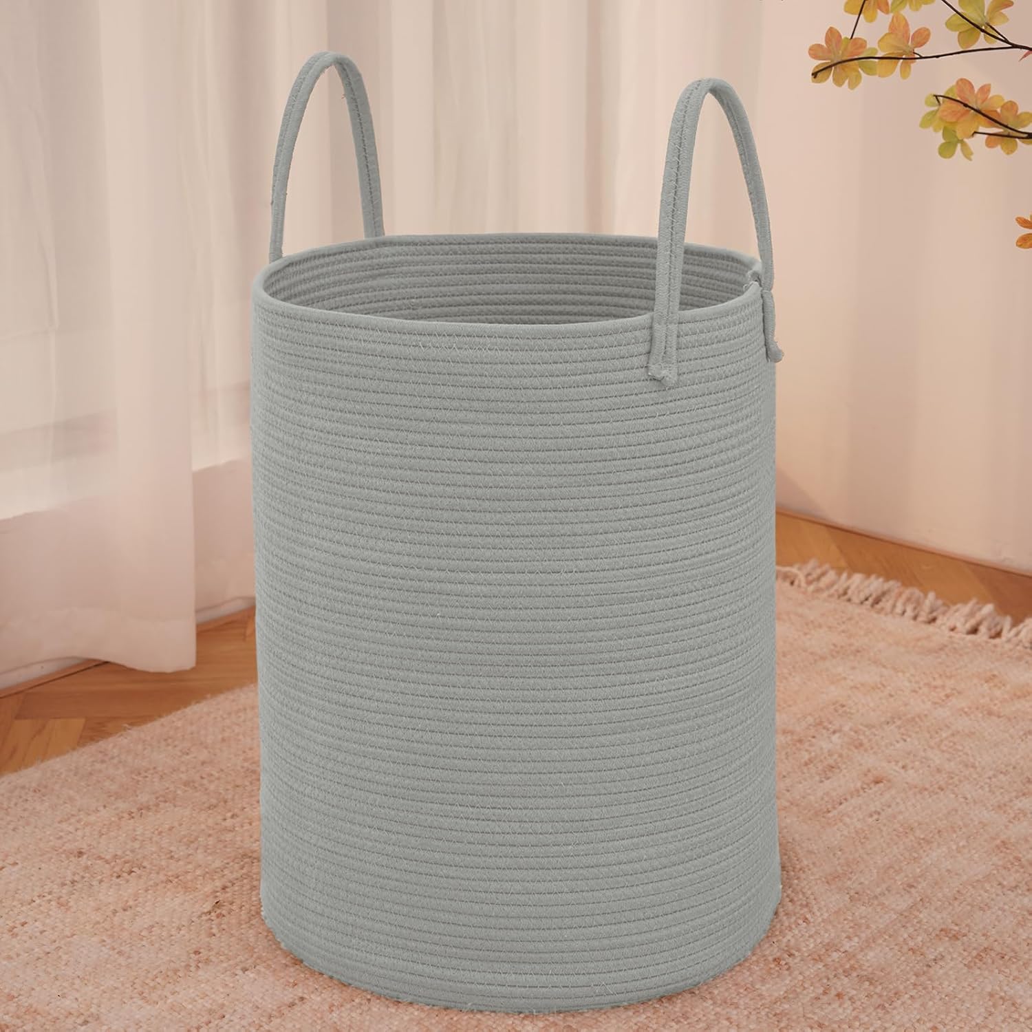 Purple Woven 80L Laundry Basket & Storage Bin - Hampers by JMvicyroam | Available at Handbags Specialist Headquarter