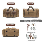 Wildroad 50L Waxed Canvas Waterproof Duffle Bag