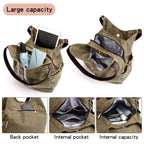 Worldlyda Women Canvas Embroidered Hobo Tote Bag