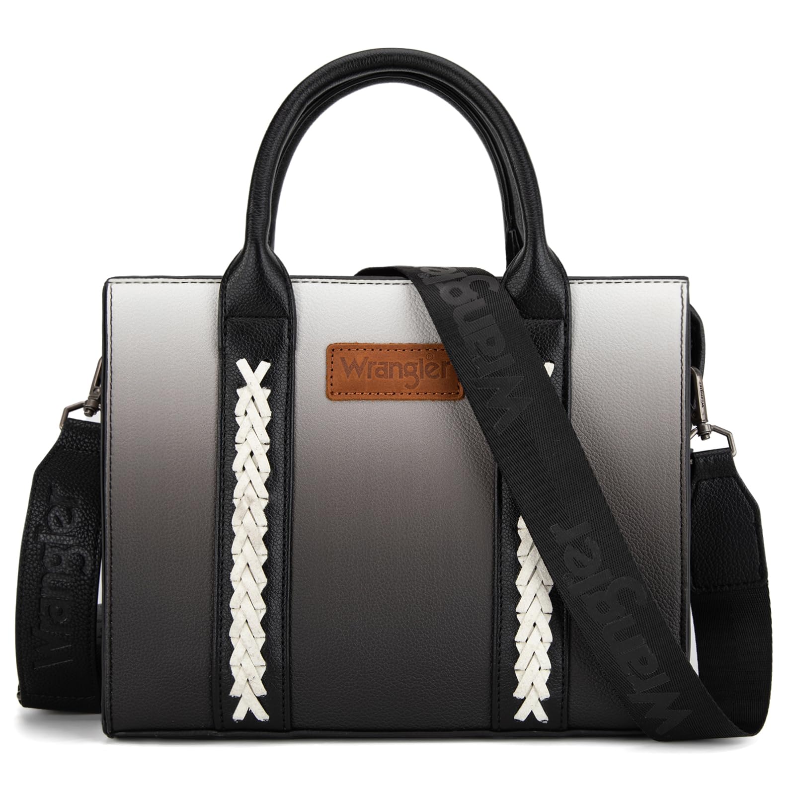 Western Chic Wrangler Tote: Vegan Leather, Versatile Strap