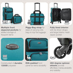 U.S. Traveler Rio Expandable Orange Carry-on -  by Handbags Specialist Headquarter | Available at Handbags Specialist Headquarter