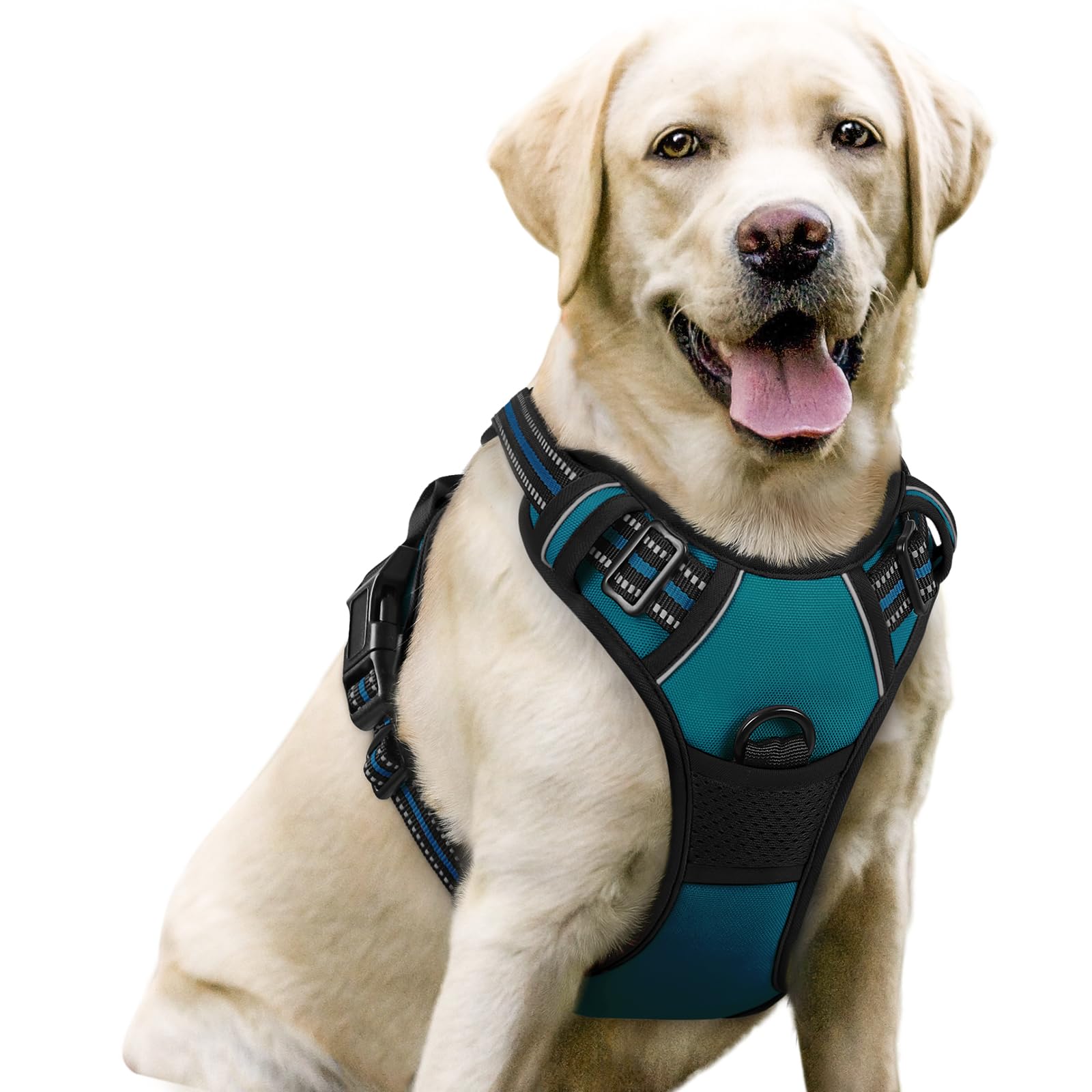PawGuard No-Pull Reflective Dog Harness - Large Black -  by Handbags Specialist Headquarter | Available at Handbags Specialist Headquarter