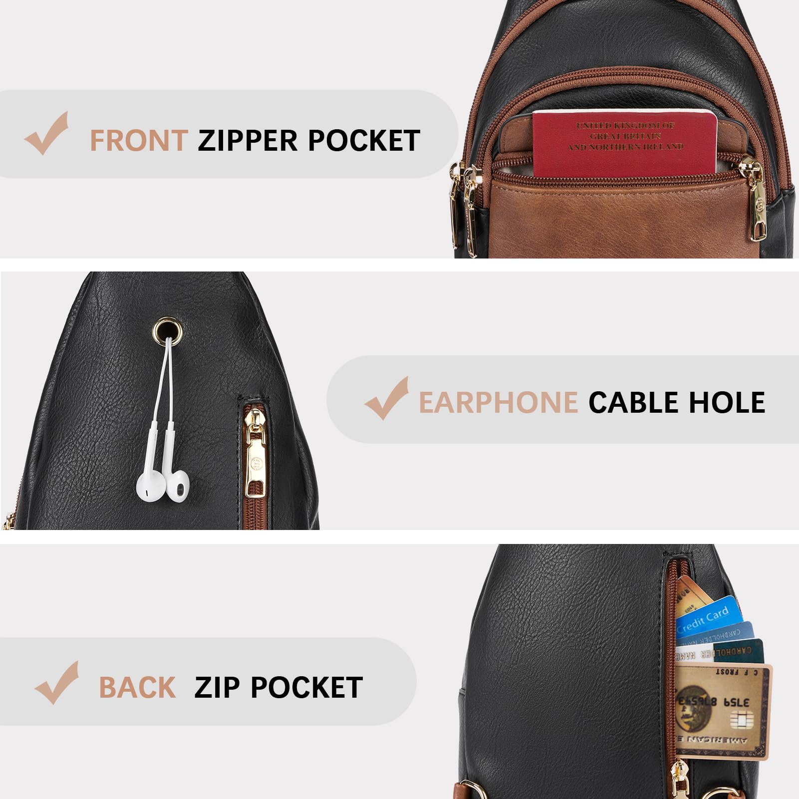 BOSTANTEN Chic Leather Crossbody Sling Bag -  by Handbags Specialist Headquarter | Available at Handbags Specialist Headquarter