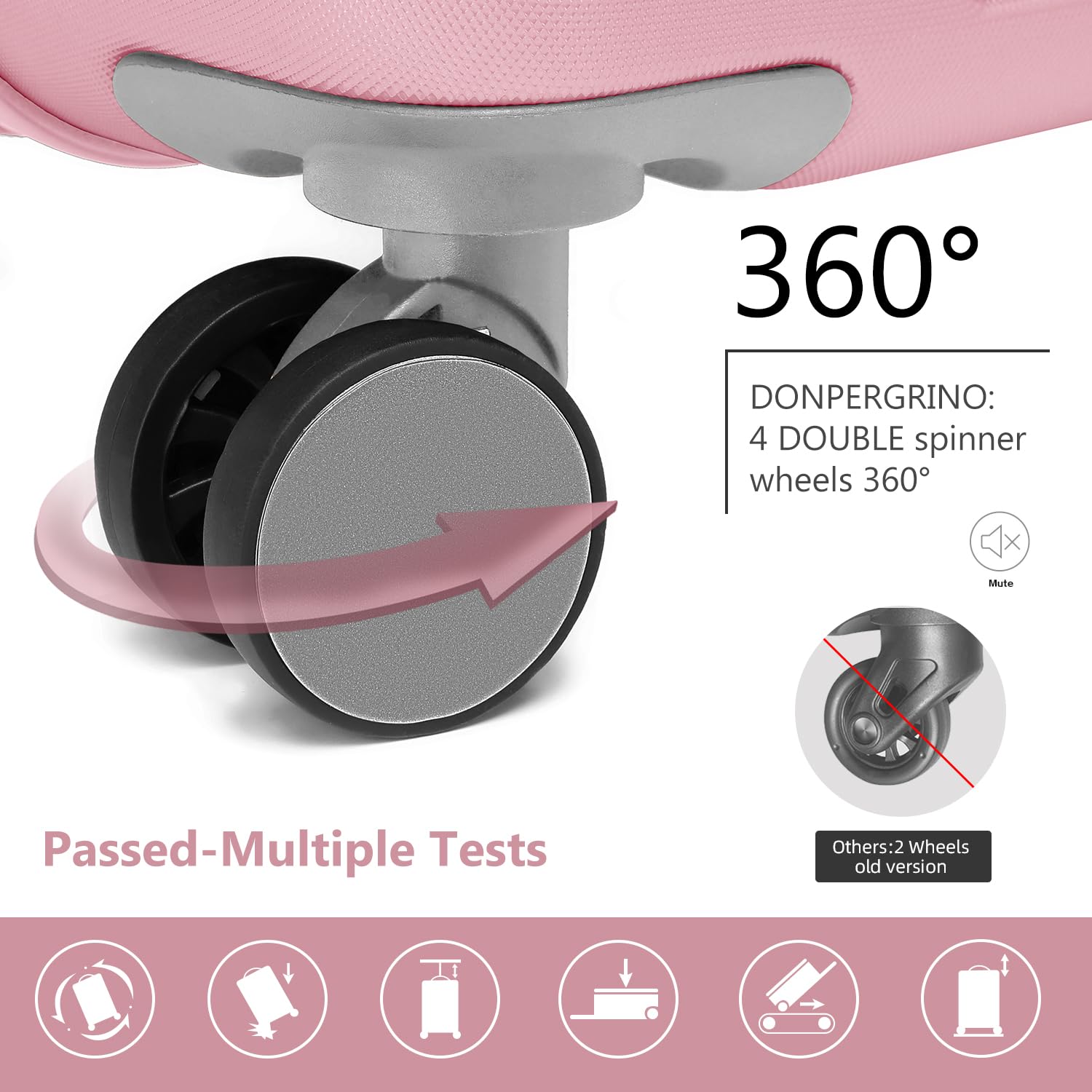 LAVENDER 6pc Hardside Spinner Luggage – ##variant## Luggage Travel Bags