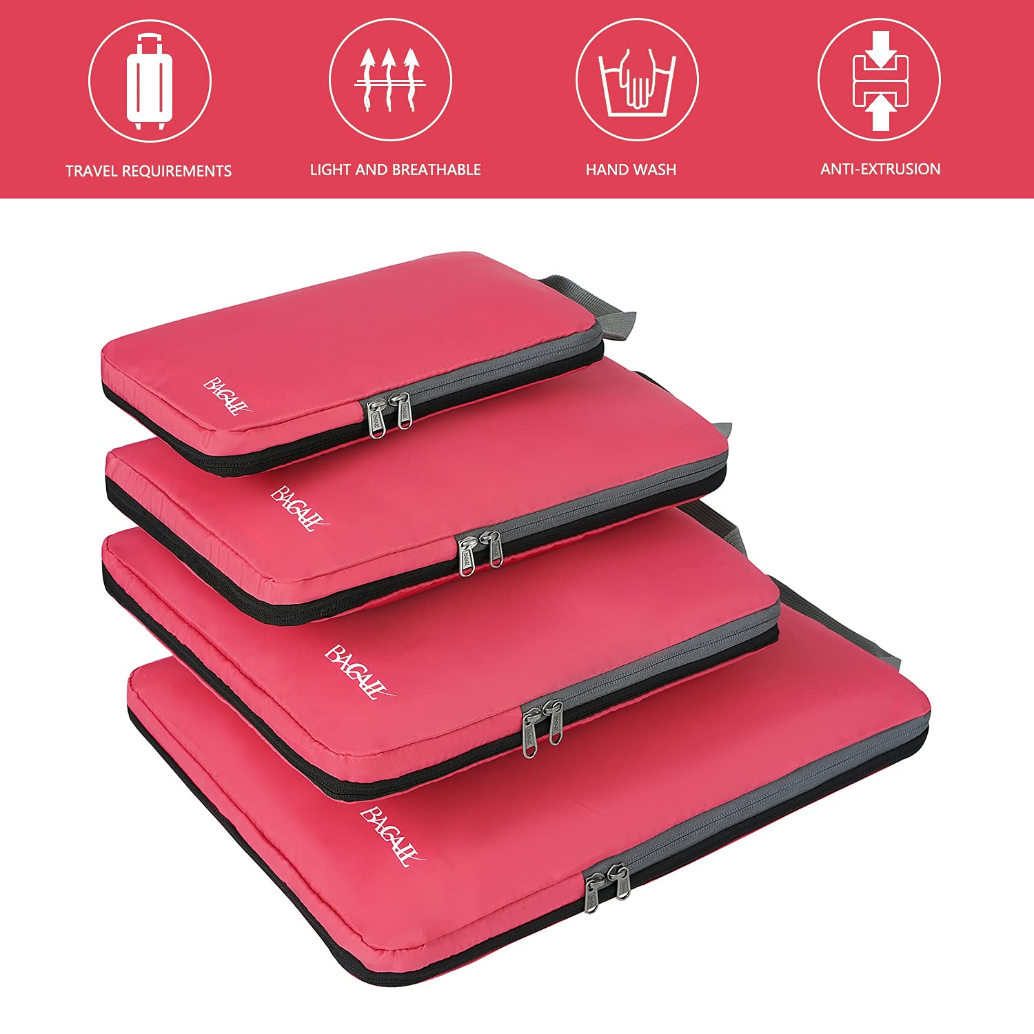 BAGAIL Expandable Travel Compression Cubes Set -  by Handbags Specialist Headquarter | Available at Handbags Specialist Headquarter