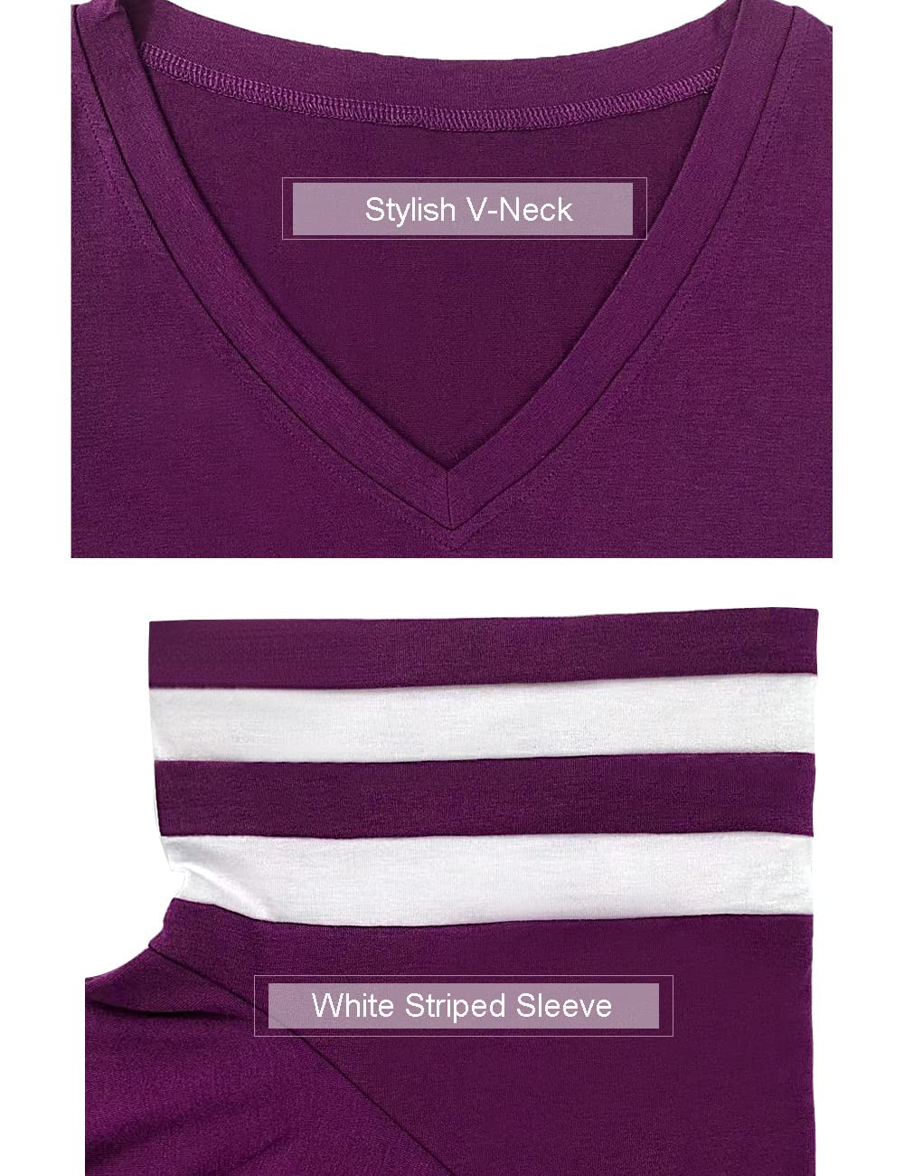 Summer V-Neck Plus Tunic Tee for Women 1X-5X - Woman T-Shirt by Handbags Specialist Headquarter | Available at Handbags Specialist Headquarter