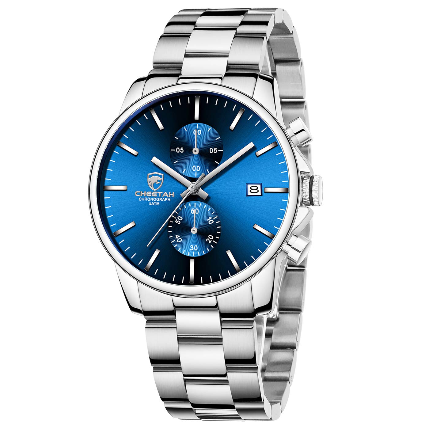 Golden Hour Elite Chrono Steel Men’s Quartz Watch