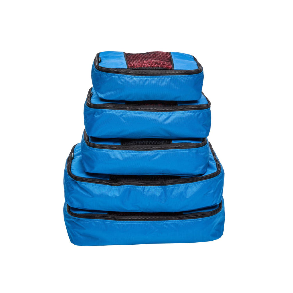 TravelWise Weekender Packing Cube Set - Silver 5-Piece - Luggage Travel Bags by Handbags Specialist Headquarter | Available at Handbags Specialist Headquarter