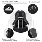 DUSLANG Travel Laptop Backpack with USB Port - Black - Backpack Bags by Handbags Specialist Headquarter | Available at Handbags Specialist Headquarter