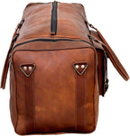 Leather Duffle Bag for Men - 21 Brown