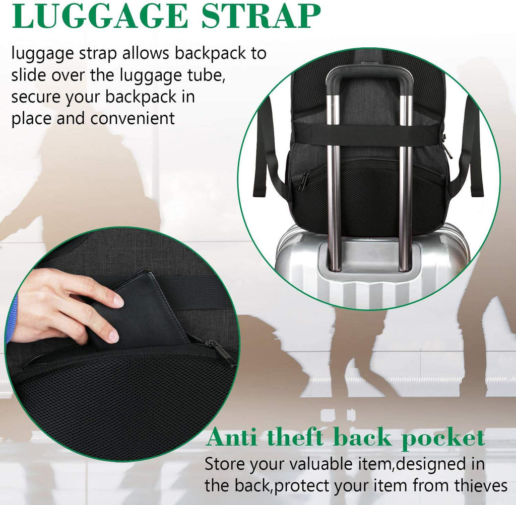 MATEIN SleekGuard Laptop Backpack with USB Port - Backpack Bags by Handbags Specialist Headquarter | Available at Handbags Specialist Headquarter