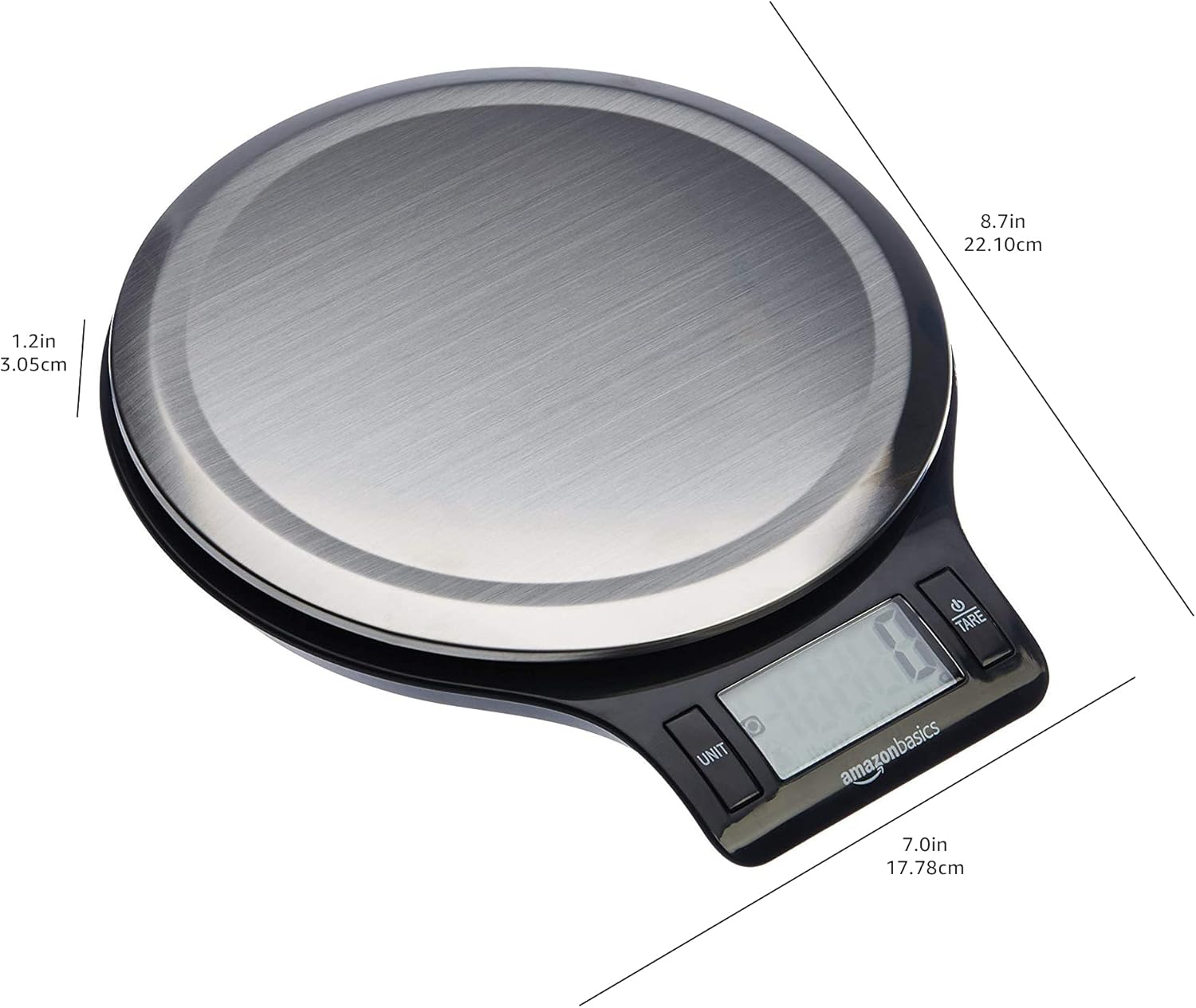 LCD Kitchen Scale - Black & Steel - Home & Kitchen by Handbags Specialist Headquarter | Available at Handbags Specialist Headquarter
