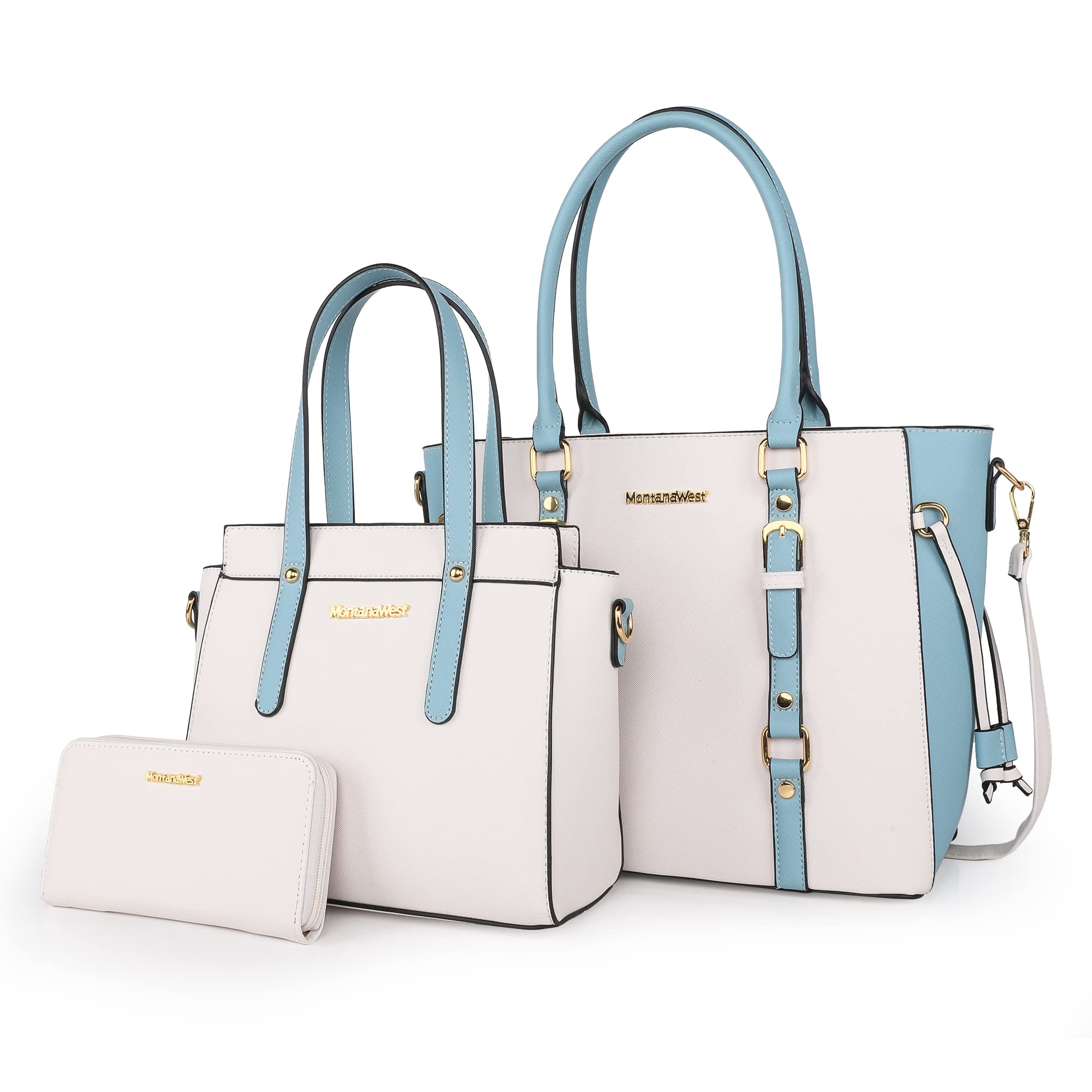 Montana West Luxe Trio: Tote, Wallet & Satchel Set