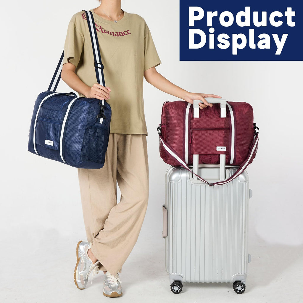 TravelLite Foldable Waterproof Duffle Tote Bag - Luggage Travel Bags by Handbags Specialist Headquarter | Available at Handbags Specialist Headquarter