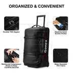 Gonex 70L Wheeled Duffle - Olive Green Travel Bag -  by Handbags Specialist Headquarter | Available at Handbags Specialist Headquarter