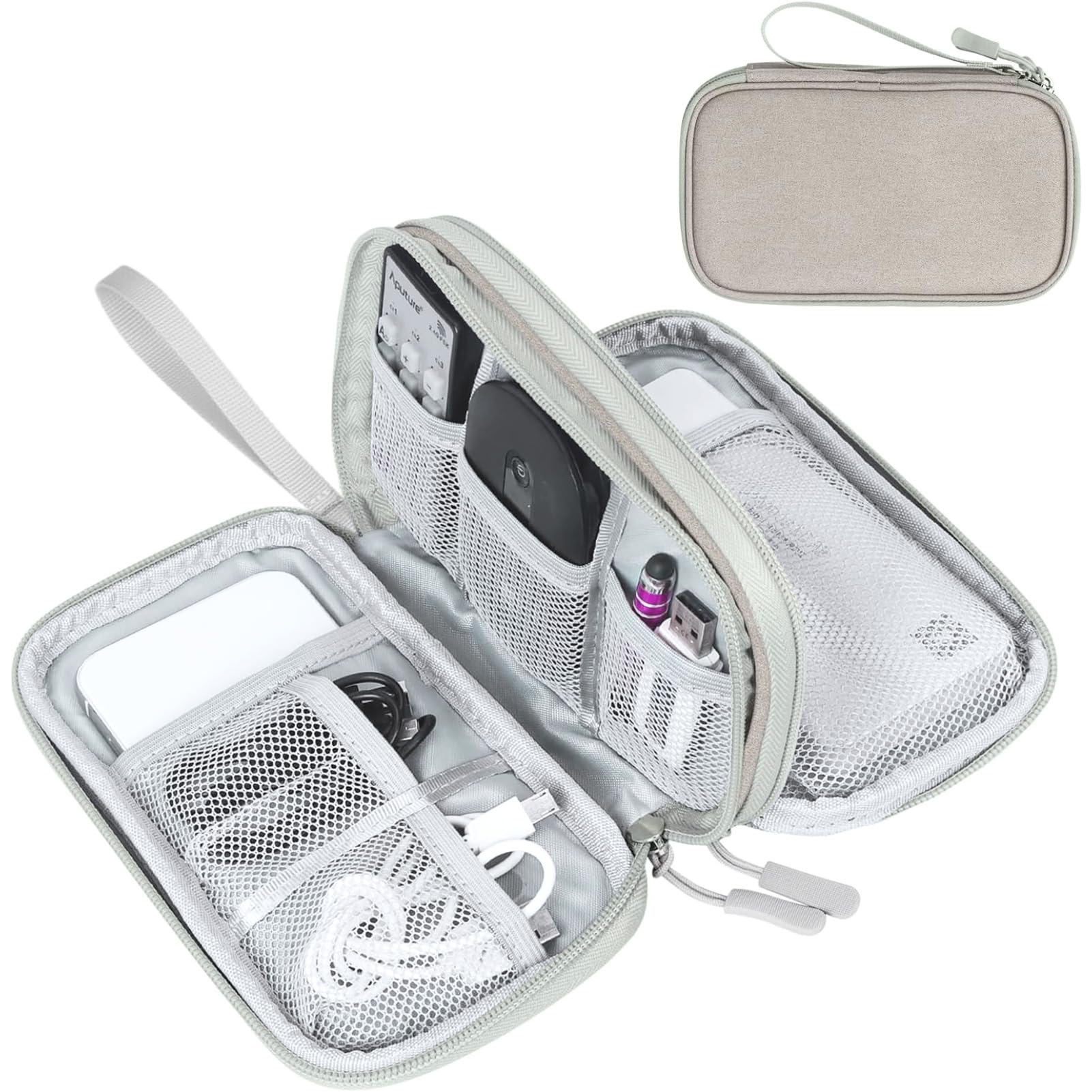 FYY All-in-One Travel Cable Organizer Pouch -  by Handbags Specialist Headquarter | Available at Handbags Specialist Headquarter