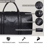 Seyfocnia Oversized Waterproof Leather Duffle Bag