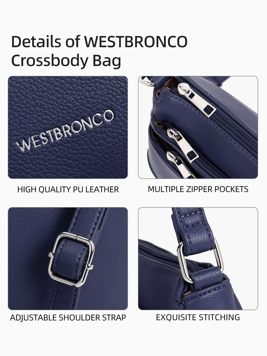 WestBronco ZipSatchel: Women's Medium Crossbody Bag - Handbags by Handbags Specialist Headquarter | Available at Handbags Specialist Headquarter