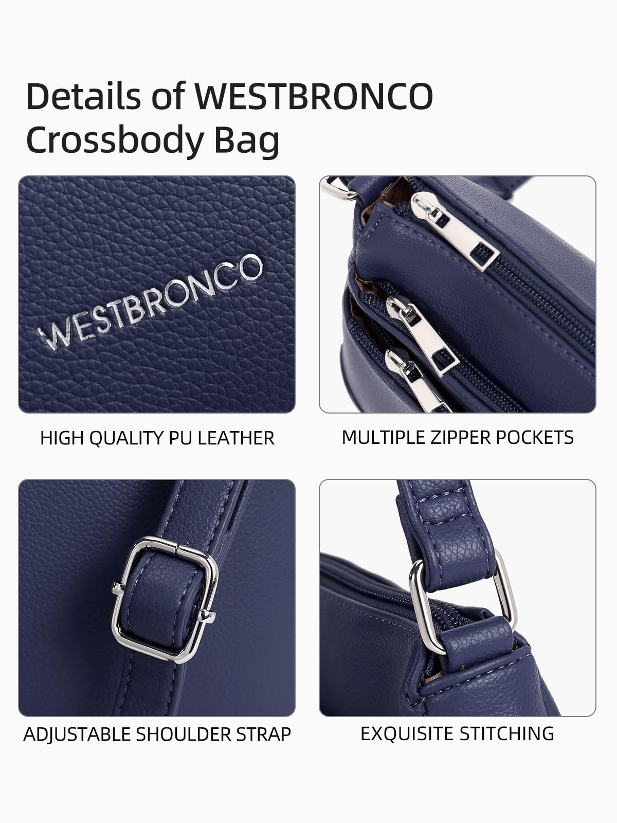 WestBronco ZipSatchel: Women's Medium Crossbody Bag - Handbags by Handbags Specialist Headquarter | Available at Handbags Specialist Headquarter