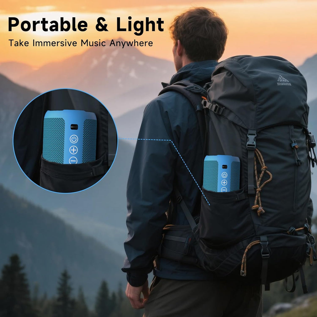 Ortizan AquaBass: IPX7 Bluetooth Speaker & Gift Pick - Decor by Handbags Specialist Headquarter | Available at Handbags Specialist Headquarter