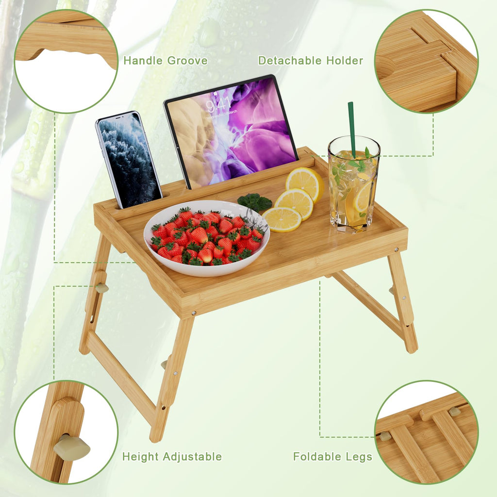 Artmeer Bamboo Foldable Bed & Laptop Tray - 2 Pack - Decor by Handbags Specialist Headquarter | Available at Handbags Specialist Headquarter