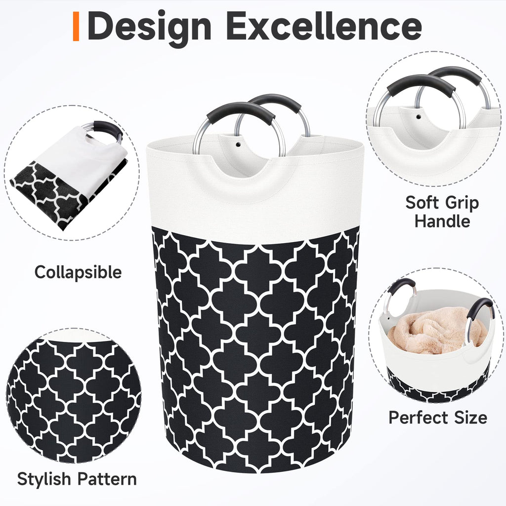 Collapsible Hamper Bag - Grey - Laundry Baskets by Handbags Specialist Headquarter | Available at Handbags Specialist Headquarter