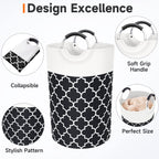 Collapsible Hamper Bag - Grey - Laundry Baskets by Handbags Specialist Headquarter | Available at Handbags Specialist Headquarter