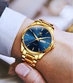 EclipseTime: Luminous Men's Luxury Chrono Watch