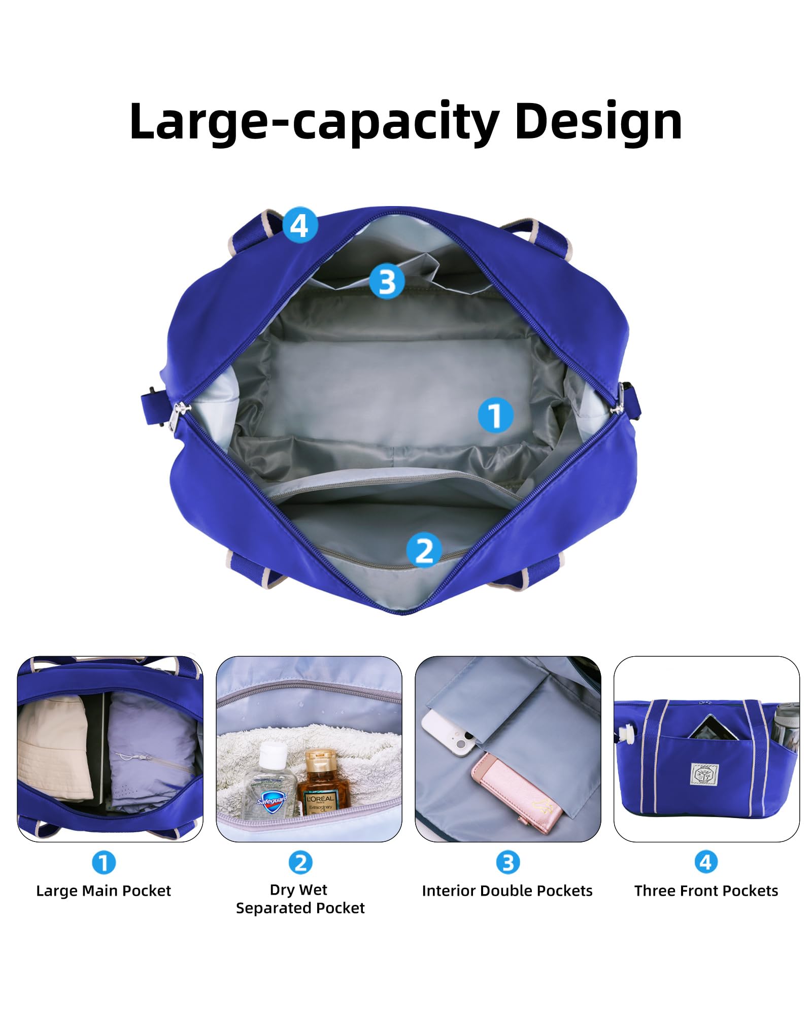WALNEW Foldable Waterproof Travel Duffel Bag - Luggage Travel Bags by Handbags Specialist Headquarter | Available at Handbags Specialist Headquarter