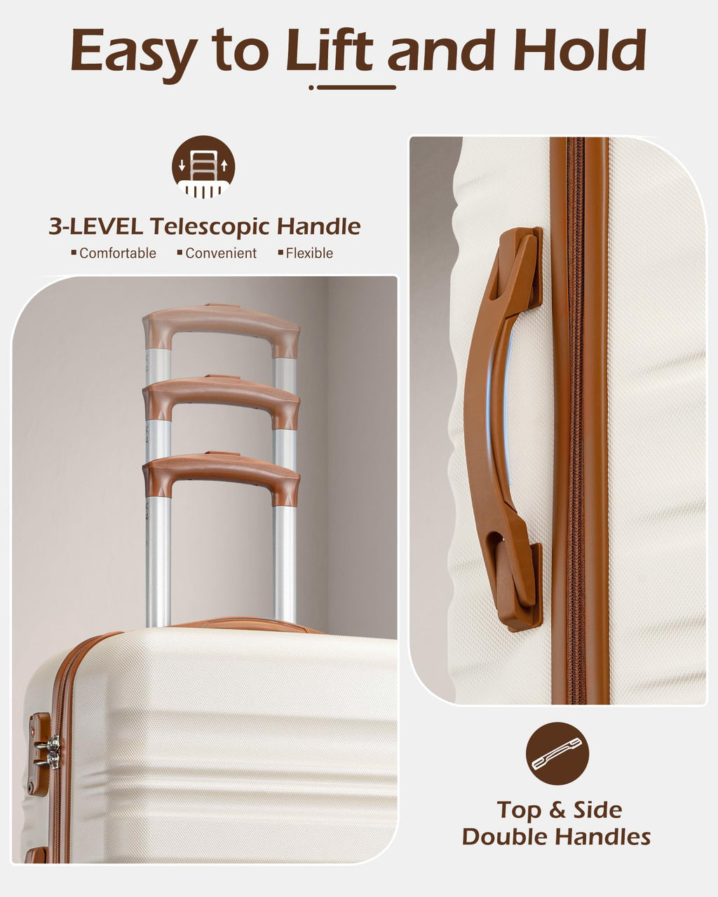 VoyagePro 6-Piece Hardshell Luggage Set - Luggage Travel Bags by Handbags Specialist Headquarter | Available at Handbags Specialist Headquarter