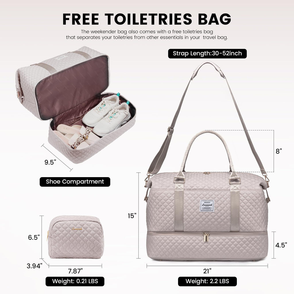 LOVEVOOK All-in-One Duffle: Travel & Gym Ready - Luggage Travel Bags by Handbags Specialist Headquarter | Available at Handbags Specialist Headquarter