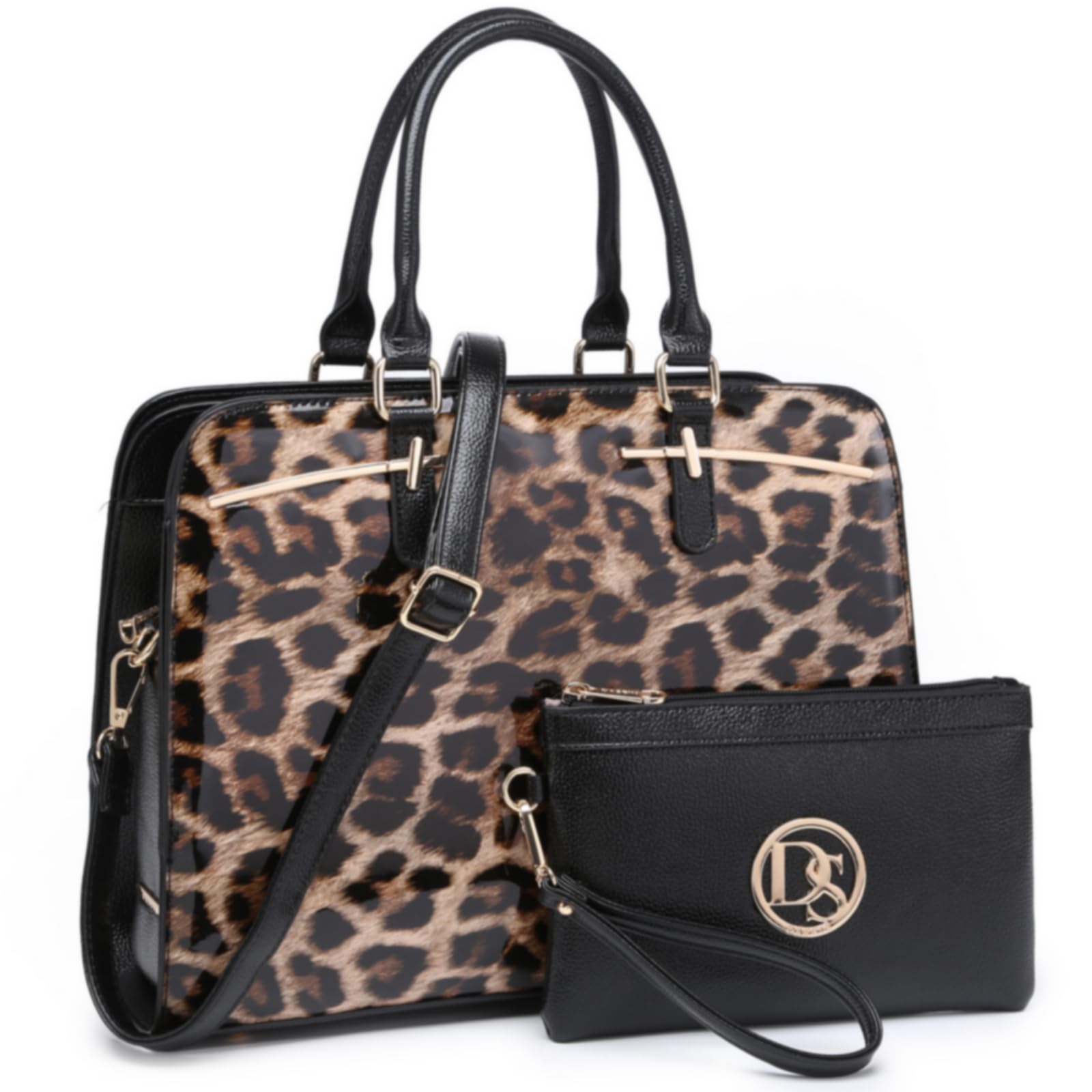 Women’s 2pc Tote & Wallet Handbag Set with 3 Compartments