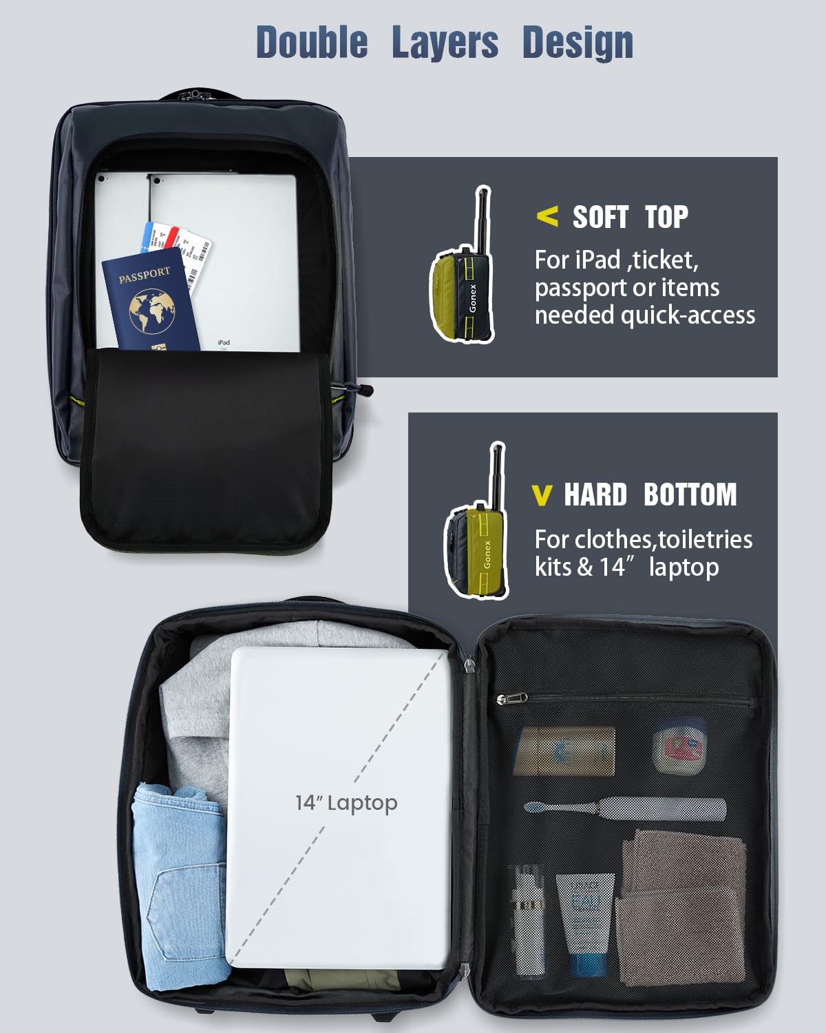 Gonex 70L Wheeled Duffle - Olive Green Travel Bag -  by Handbags Specialist Headquarter | Available at Handbags Specialist Headquarter