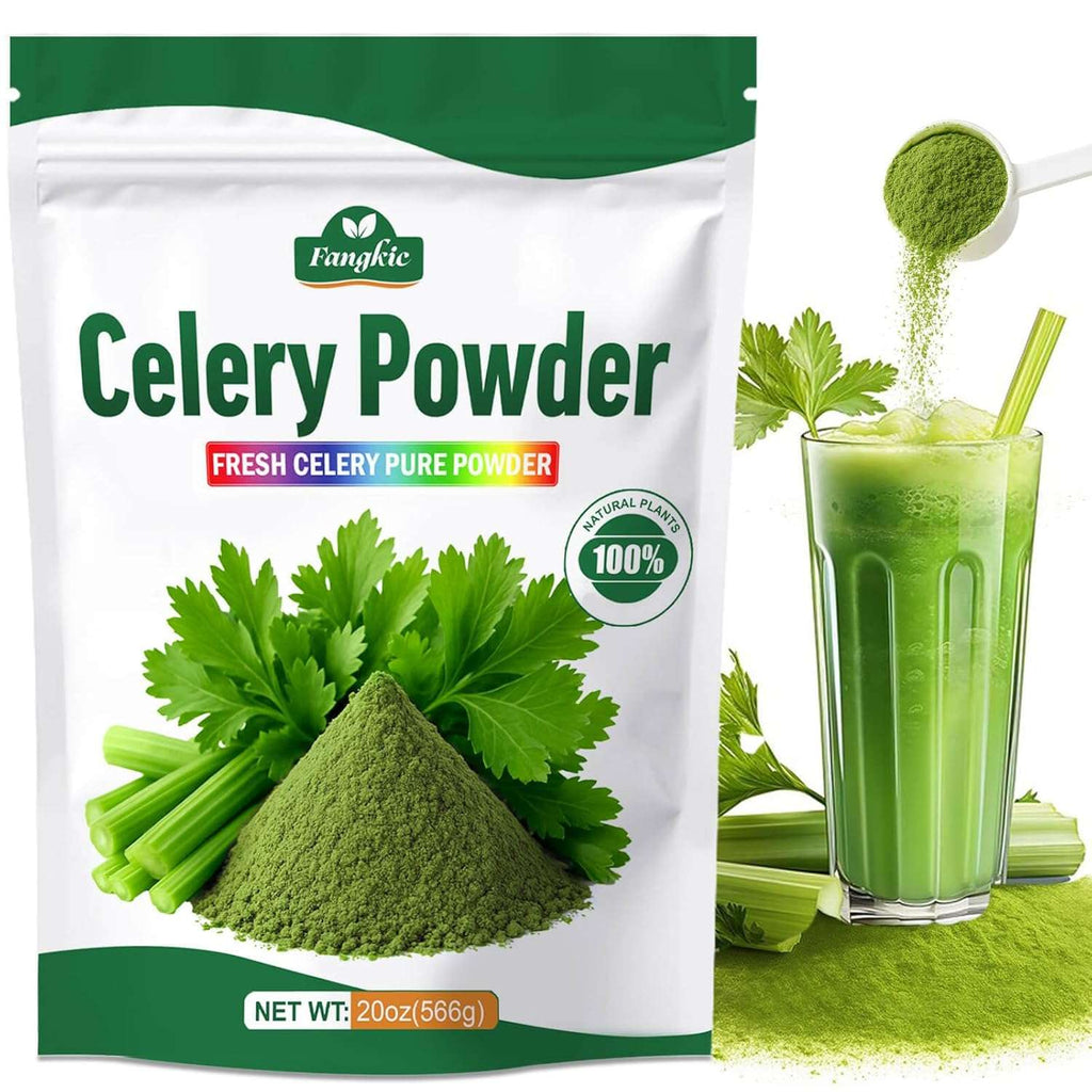 Fangkic Fresh Celery Juice Powder - 20 oz Natural Mix - Health Care by Handbags Specialist Headquarter | Available at Handbags Specialist Headquarter